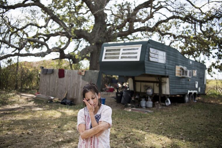 Sue Soto, seen outside her home in Sutherland Springs, Texas, drove her sister and her boyfriend to the hospital. The gunman “was mostly shooting at the children,” Soto said of Devin Patrick Kelley.