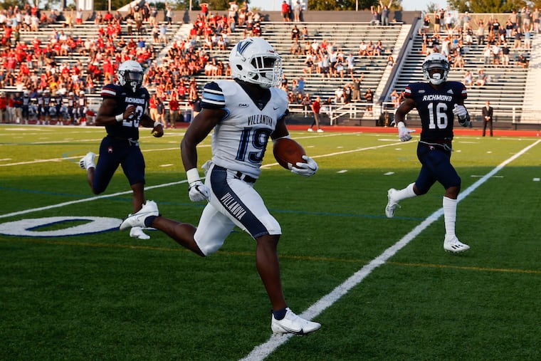 Villanova wide receiver Rayjoun Pringle has emerged as one of the CAA's top wide receivers this season.