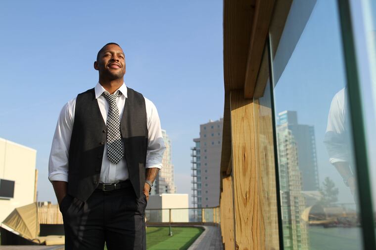 Shawn Bullard atop his waterfront condminium December 3, 2012. ( DAVID SWANSON / Staff Photographer )