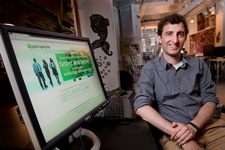 Eric King is the founder and CEO of Grand Round Table, a startup company that hopes to develop software to help doctors make complicated diagnoses. ( ALEJANDRO A. ALVAREZ / STAFF PHOTOGRAPHER )