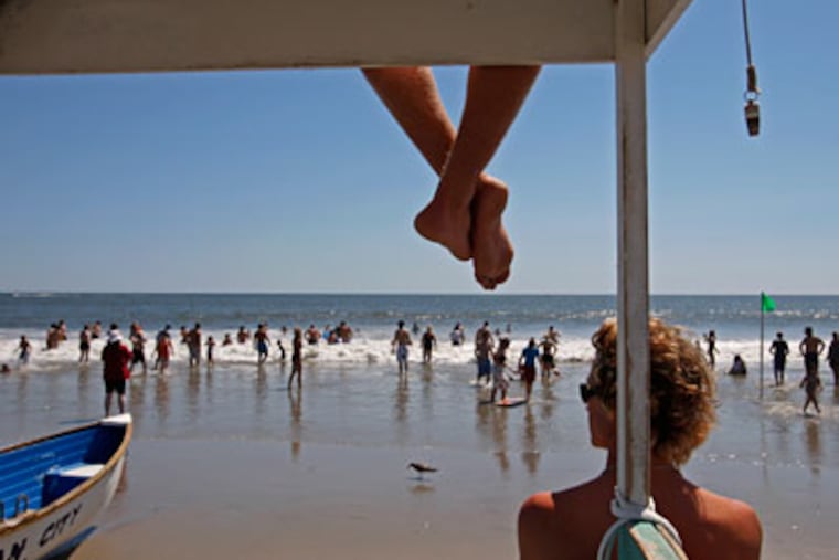 Guards will stay on duty at Eighth, Ninth, and Twelfth Street beaches until 8 p.m. Fridays, Saturdays, and holidays. MICHAEL S. WIRTZ / Staff Photographer, file