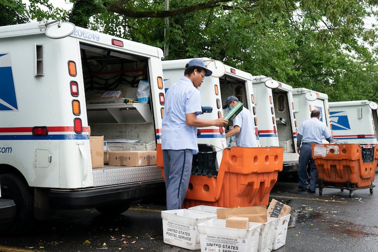 A Philadelphia man has been sentenced to nearly 22 years in prison for robbing two mail carriers.