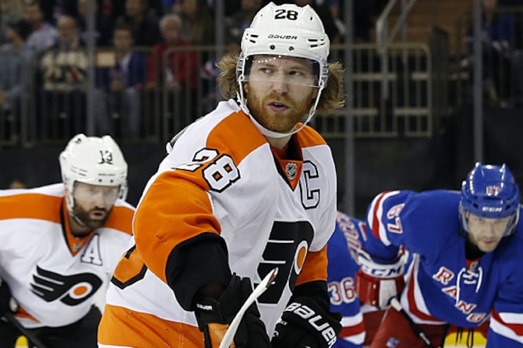Flyers captain Claude Giroux. (Yong Kim/Staff Photographer)