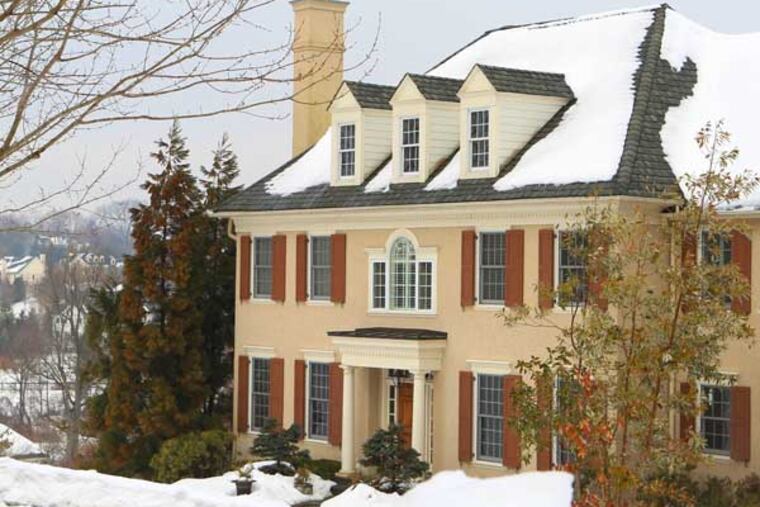 Newtown Twp., also called Newtown Square, Delaware County, was settled by Welsh Quaker farmers, then became home to great estates in the mid-19th century. Today, while there is evidence of its past, it is mostly new homes. 100 Mill View Lane is listed for $1.695 million on Feb. 19, 2014. ( CHARLES FOX / Staff Photographer )