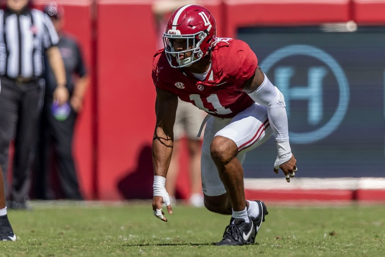 Jihaad Campbell the first off-ball linebacker taken by the team since Jerry Robinson in 1979.