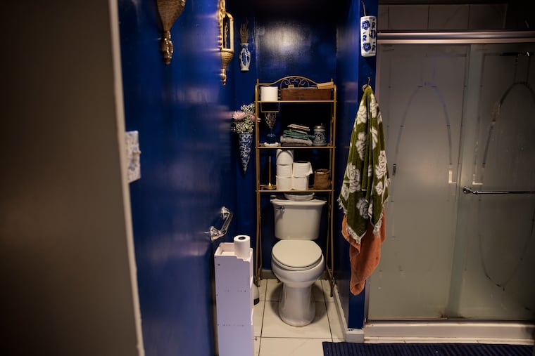 The bathroom at Maropis' house.
