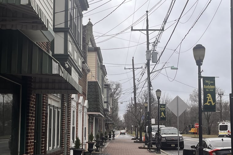 Camden County broke ground March 6 in Audubon for its 34-mile LINK Trail. This is the view on March 16 at Merchant and Chestnut Streets in Audubon.