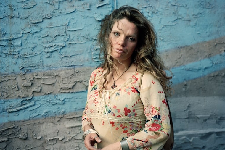 Detail from Jeffrey Stockbridge's "Mary, 2009," one of the newly acquired works at PAFA.