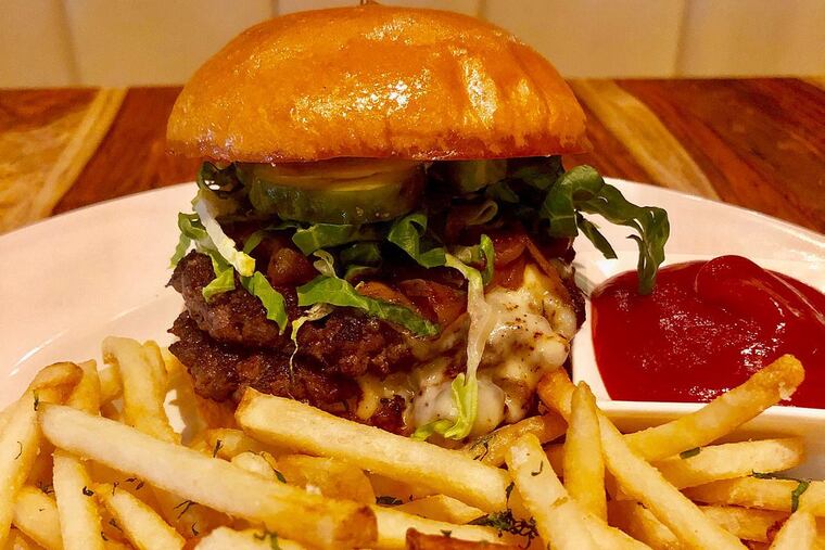 The burger at the Common, 3601 Market St.