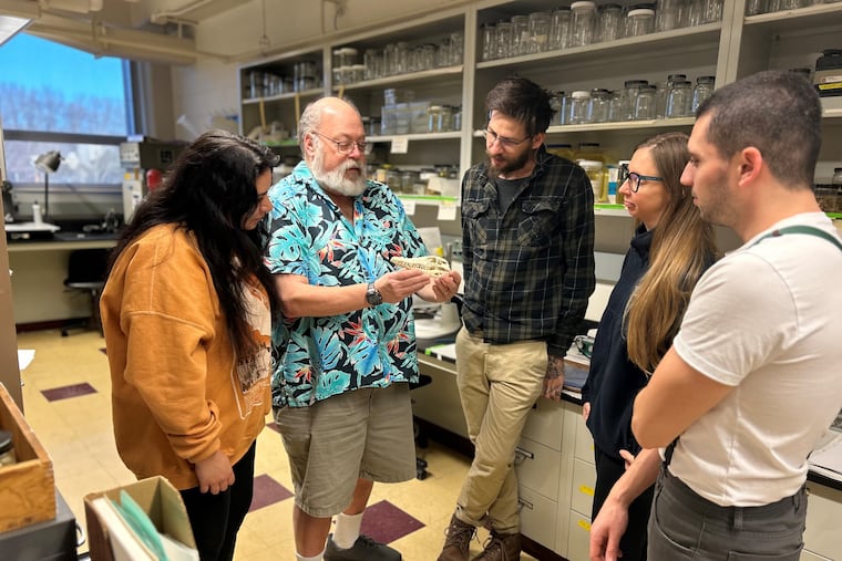 Aaron Bauer has taught students at Villanova for 38 years.