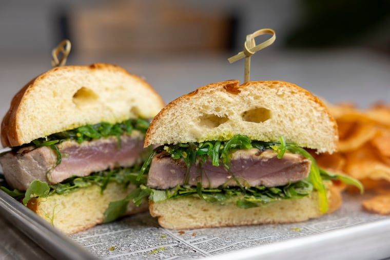 The Grilled Ahi Tuna Sandwich at Joy & Salt Cafe in Ship Bottom, N.J., on Thursday, June 18, 2026.