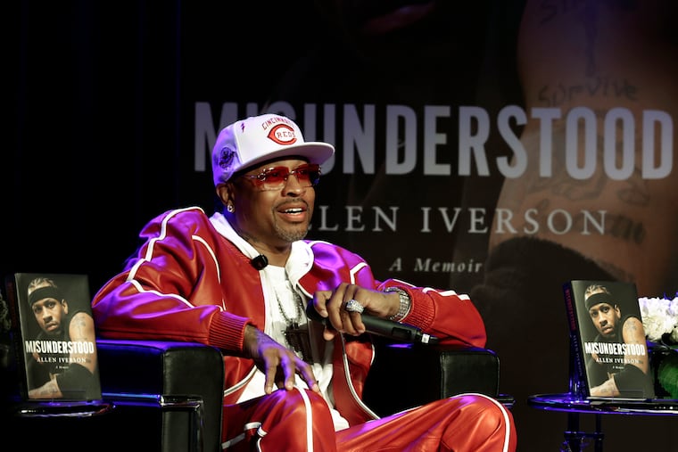 Former Sixer Allen Iverson released a memoir, "Misunderstood," in October.