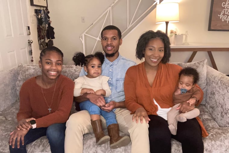 Alan and Sherrie Wilkins with children Ailani, Lily-Jean and Alan Jr.