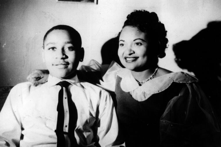 Emmett Louis Till, 14, with his mother, Mamie Till-Mobley, at home in Chicago.