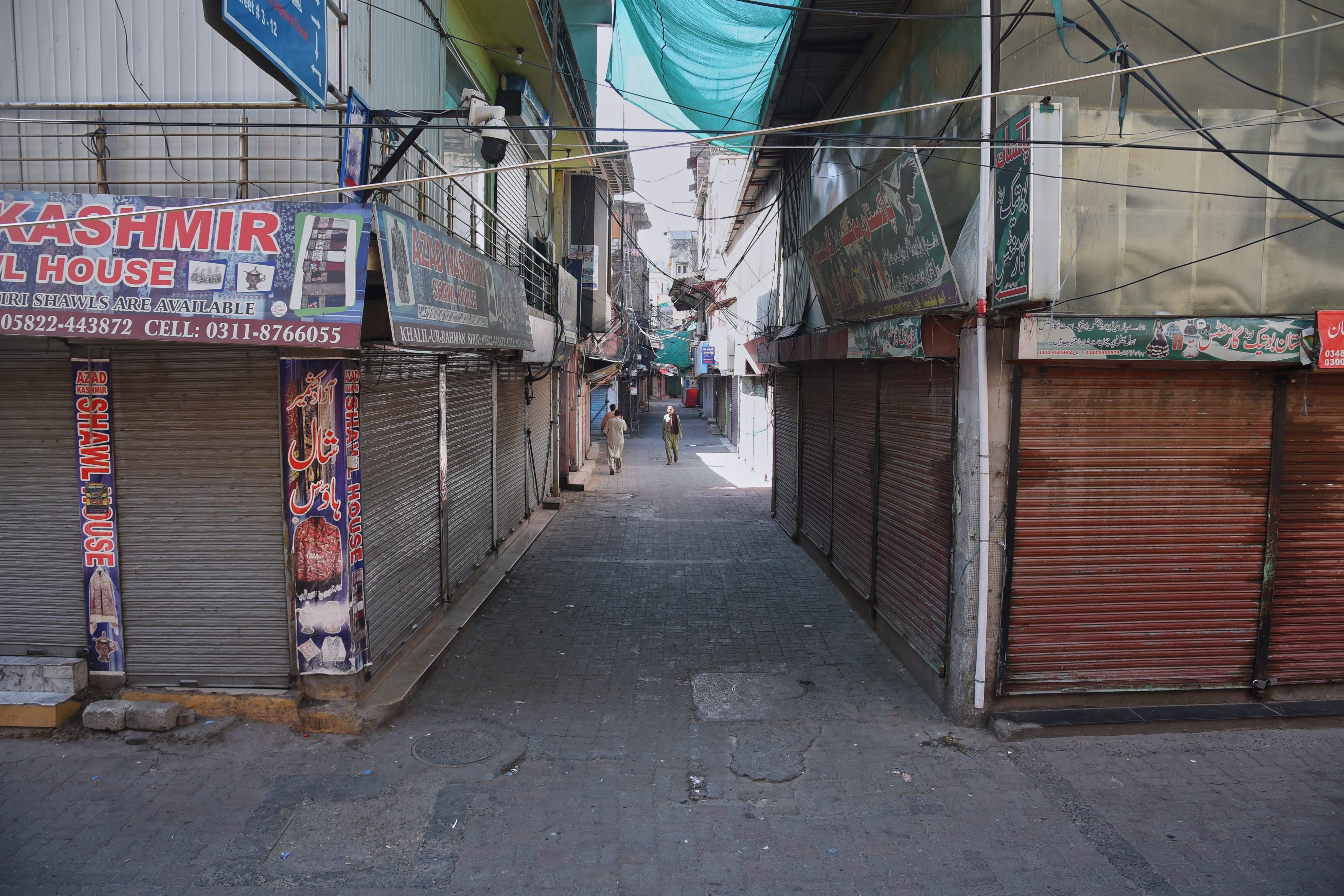 A banned group’s call for a strike halts business and transport across Pakistan-administered Kashmir