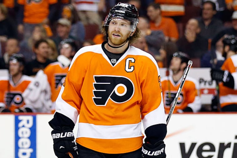 Flyers captain Claude Giroux. (Yong Kim/Staff Photographer)