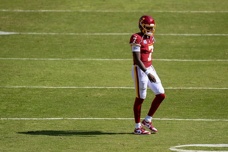 Dwayne Haskins finished 3-10 as the starter in his two seasons with The Washington Football Team.
