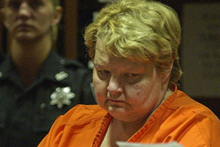 Maryann Neabor appears in state Superior Court in Mount Holly in 2004. The former EMT will find out her prison sentence today.