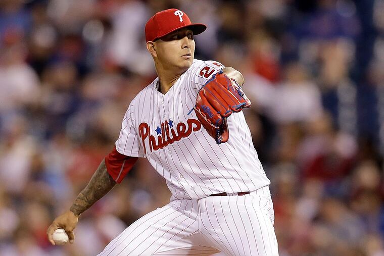 Phillies pitcher Vince Velasquez.