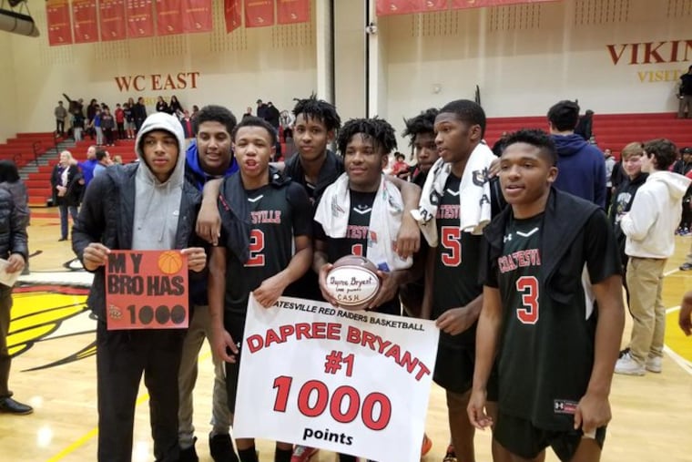 Dapree Bryant recorded his 1,000th career point on Thursday in Coatesville's win over West Chester East.