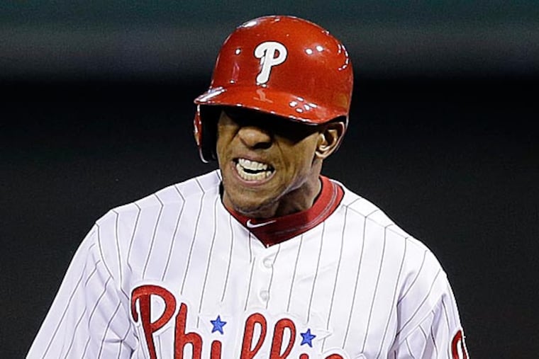 Starting Monday, Ben Revere and the Phillies will play 13 straight games against teams that finished 2012 with fewer than 80 wins. (Matt Slocum/AP)