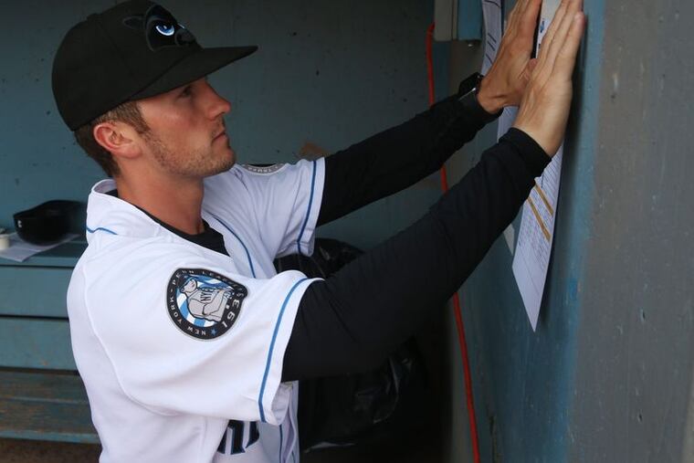 Blake Butera, shown here as the Hudson Valley Renegades manager in 2019, is expected to become the next manager of the Washington Nationals.