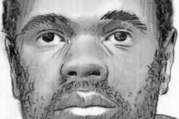 Sketch of the suspect.