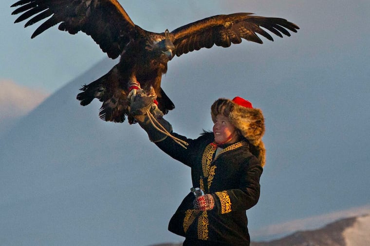 Doc follows Aisholpan, "The Eagle Huntress," in Mongolia.
