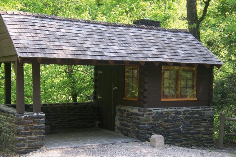 Kitchens Lane composting toilet at Wissahickon Valley Park in Philadelphia.