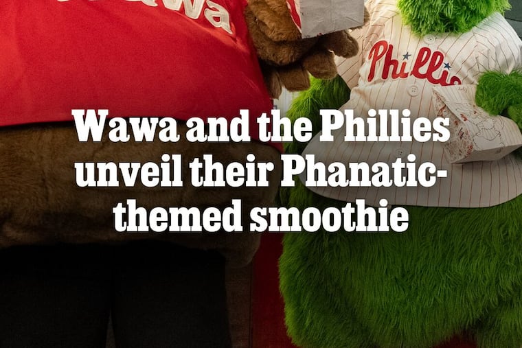 Wawa and the Phillies unveil their Phanatic-themed smoothie