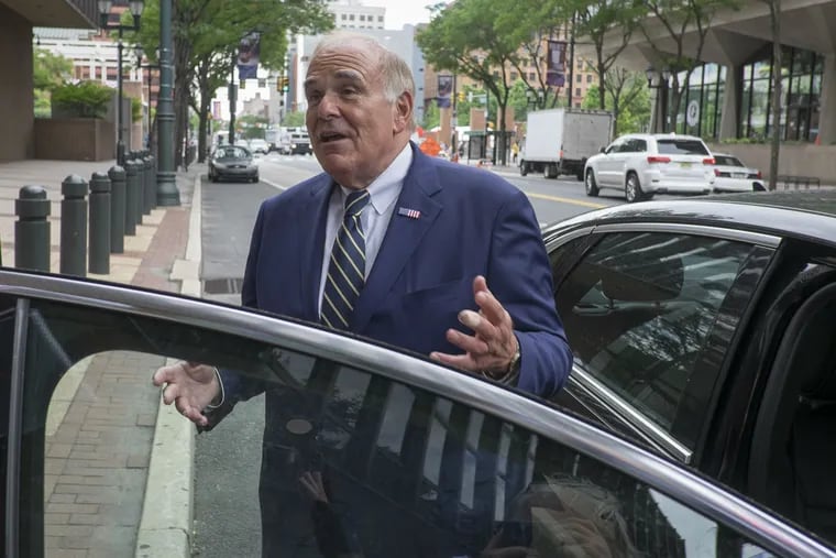 Former Gov. Ed Rendell testified at the trial of U.S. Rep. Chaka Fattah at the Federal Courthouse in Philadelphia.