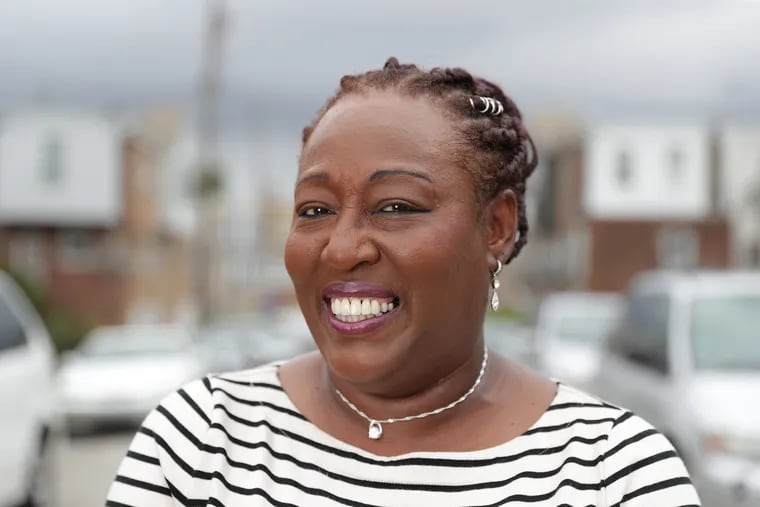 Tracey Gordon, who is poised to be the city's next Register of Wills, poses for a portrait in her Southwest Philadelphia neighborhood.