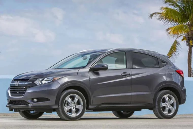 Honda's HR-V enters a hot market segment. Comfort in the front seats was a weak point, but legroom in the back was sufficient.