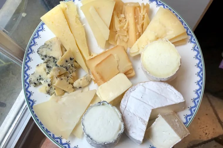 An array cheeses from Goot Essa, an Amish farmstead cheesemaker in Central Pennsylvania.