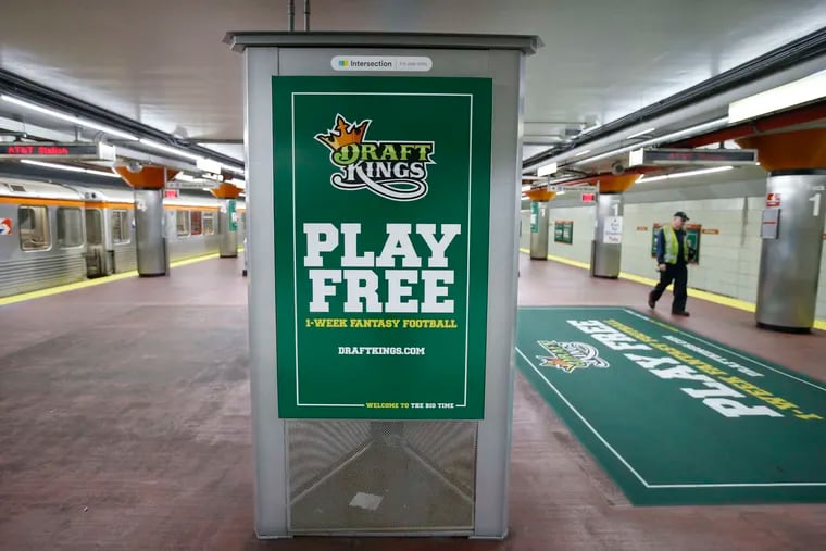 DraftKings, touted here in 2018 at SEPTA's AT&T Station, is one of two big players in the fantasy sports business. It hopes to soon enter the booming Pennsylvania market for sports-betting.