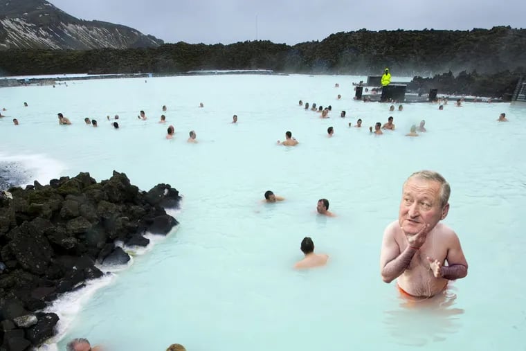 Is that Mayor Kenney bathing in The Blue Lagoon?