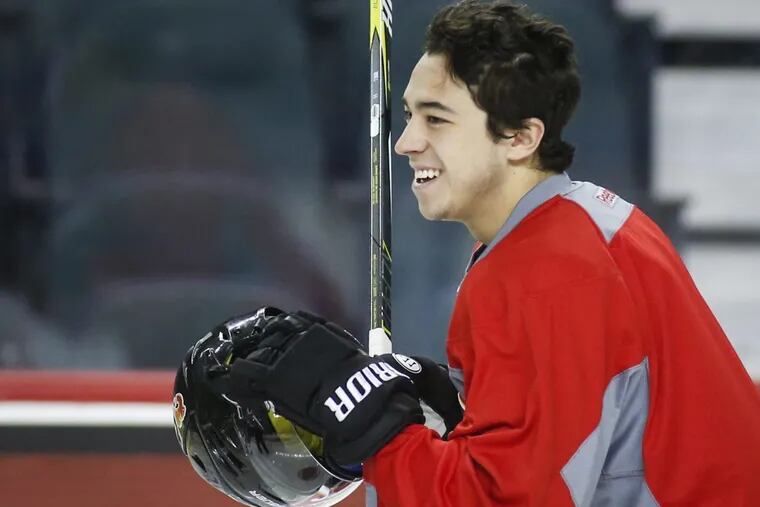 South Jersey’s Johnny Gaudreau scored 18 goals this season for the Calgary this season.
