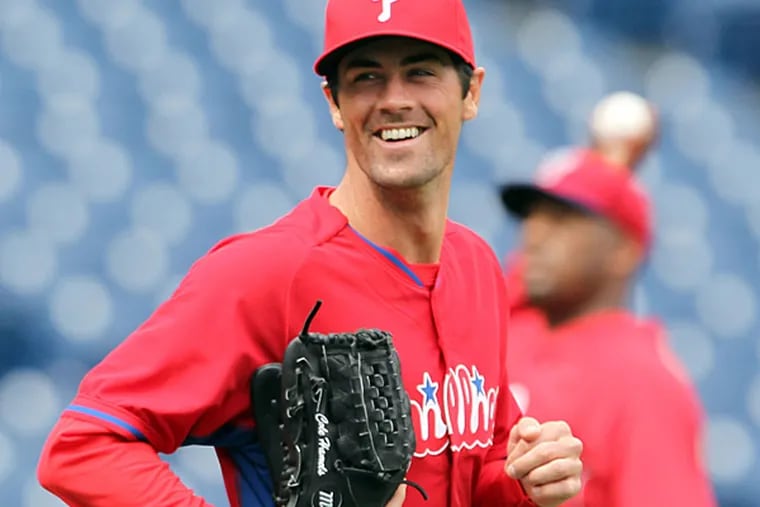 Phillies starting pitcher Cole Hamels. (Yong Kim/Staff Photographer)