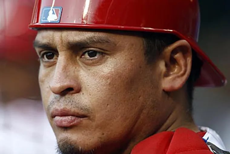 "I feel good. I'm ready to go," said Carlos Ruiz, who was pulled from Friday's game in the sixth inning. (David Maialetti/Staff Photographer)