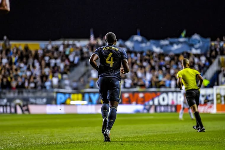 Mark McKenzie played the best game of his career in the Union's 1-1 tie with Los Angeles FC at Talen Energy Stadium last September.