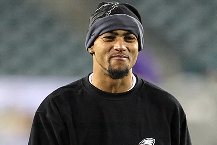 DeSean Jackson sat out Thursday's practice with a foot injury. (Yong Kim / Staff Photographer)