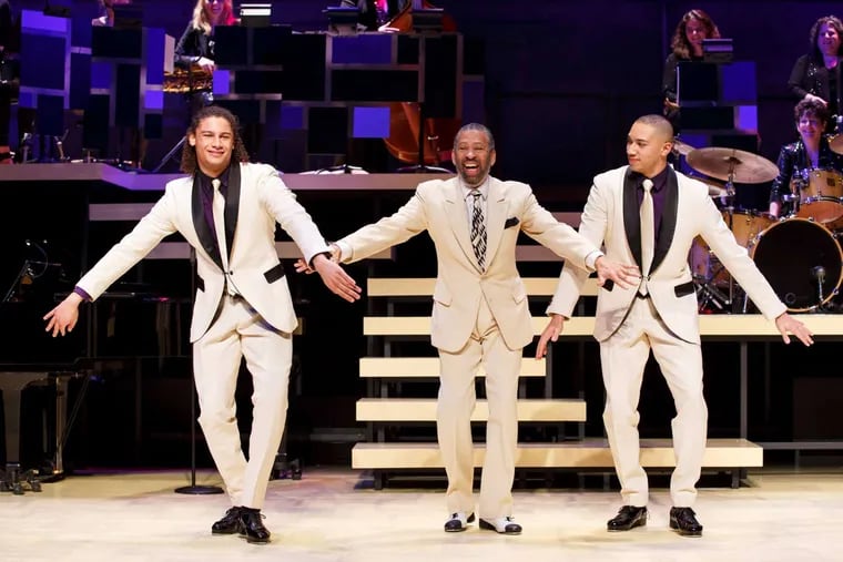Tap dancer Maurice Hines (center) will showcase the Manzari Brothers, John and Leo, in the musical about his life. Hines, a child prodigy along with his brother Gregory, discovered the duo.