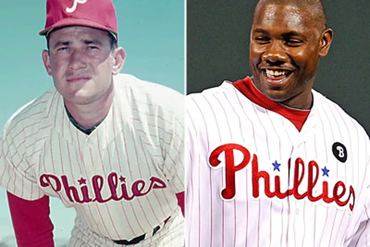 Ryan Howard is four home runs from passing Del Ennis, who currently has the second most in Phillies' history. (AP/Staff Photos)