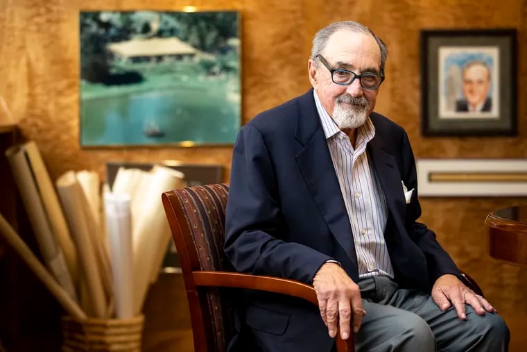 Robert Toll, cofounder of Toll Brothers, posed for a portrait at the Toll Brothers headquarters in Horsham, Pa., on Monday, Oct. 28, 2019. Robert Toll founded the luxury home building company with his brother Bruce Toll in 1967.