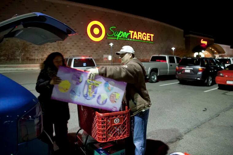 In Thornton, Colo. , Mike and Tamara Paris had made their Black Friday purchases before sunrise in 2010. The urgency to hit stores early may be diminished this year, as deals have spilled backward into Thursday. Bloomberg, File