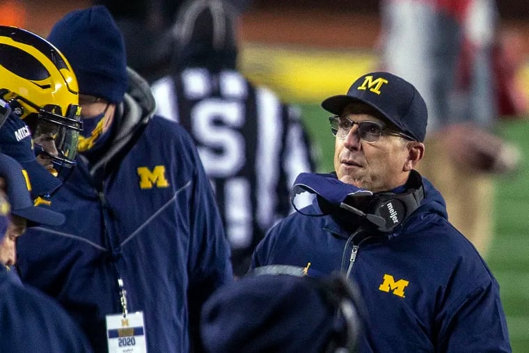 Michigan head coach Jim Harbaugh has seen his fortunes at his alma mater decline in recent years.