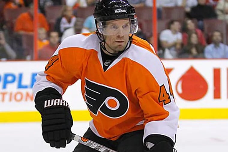 Kimmo Timonen earned a second All-Star Game berth as a Flyer, and fourth overall. (Yong Kim/Staff file photo)