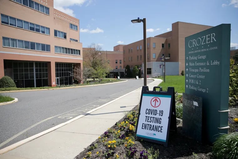 Crozer-Chester Medical Center in Upland is the largest of the four Crozer Health hospitals that are up for sale.
