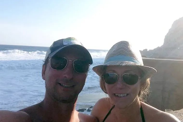 Megan and Frank Trosky have been stranded in Mexico following Hurricane Odile.  (Trosky vacation photo)