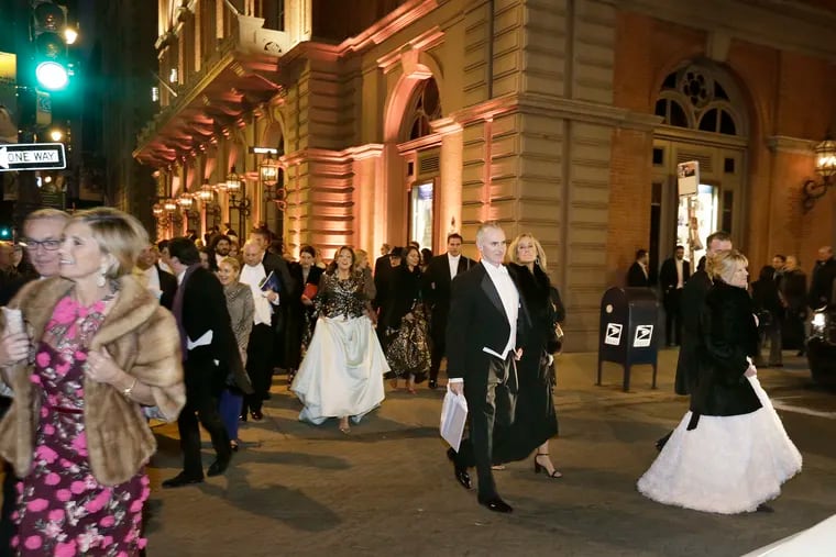 Patrons head to the ball after the Academy of Music 162nd Anniversary Concert Jan. 26.